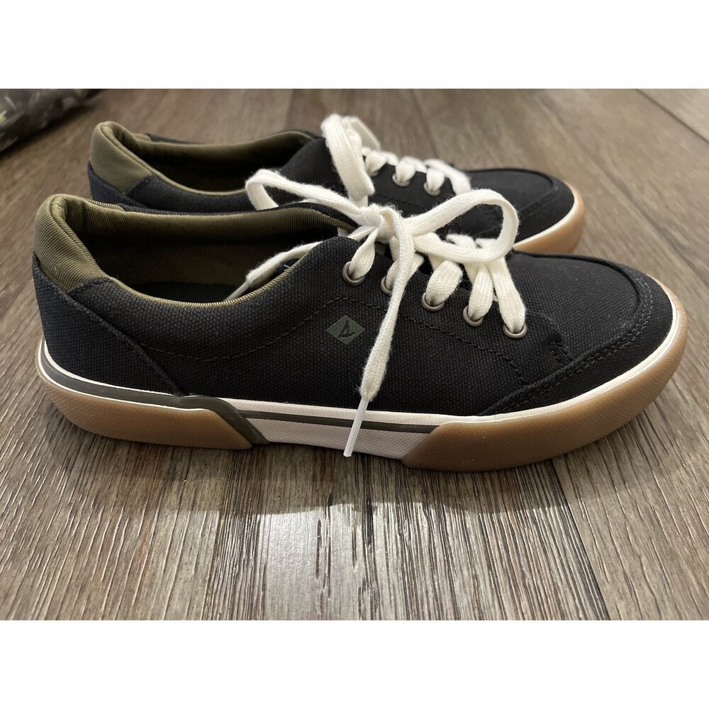 Sperry Top-Sider Boys' Shoes Size 2M Black Memory Foam Washable
